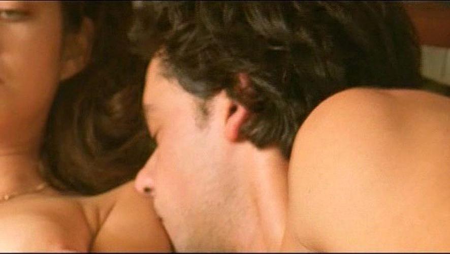 10P Marion Cotillard showing her nice big tits in some nude movie caps