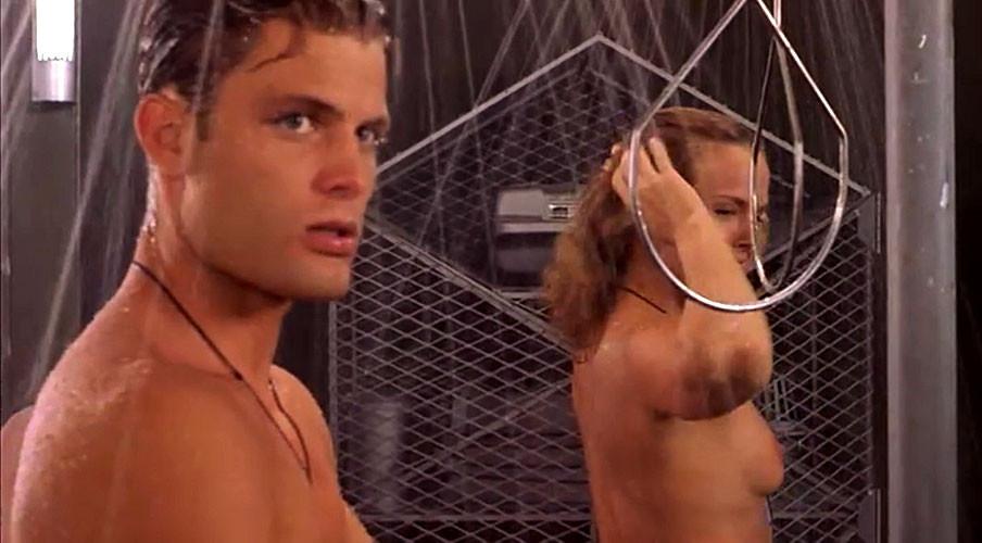 10P Dina Meyer showing her nice big tits in some nude movie caps