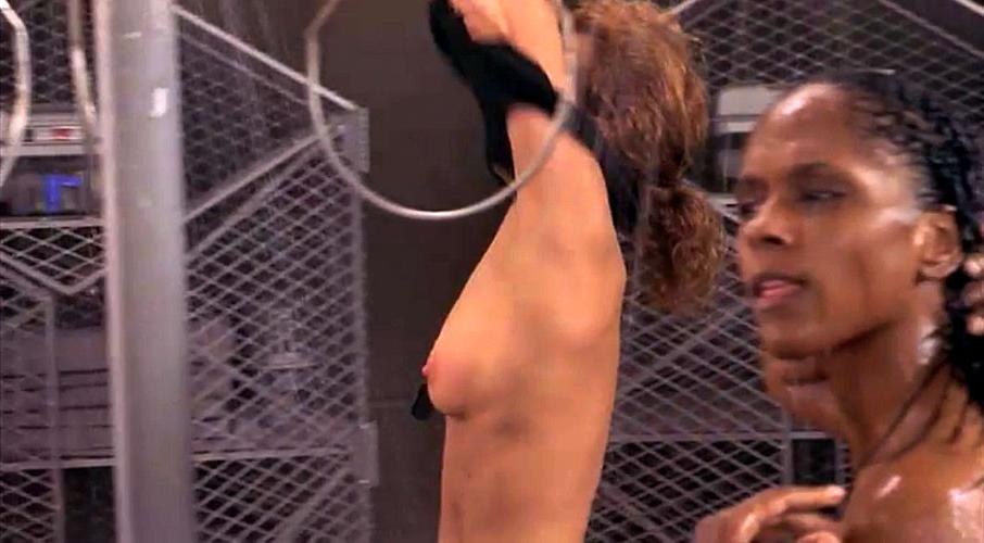 10P Dina Meyer showing her nice big tits in some nude movie caps