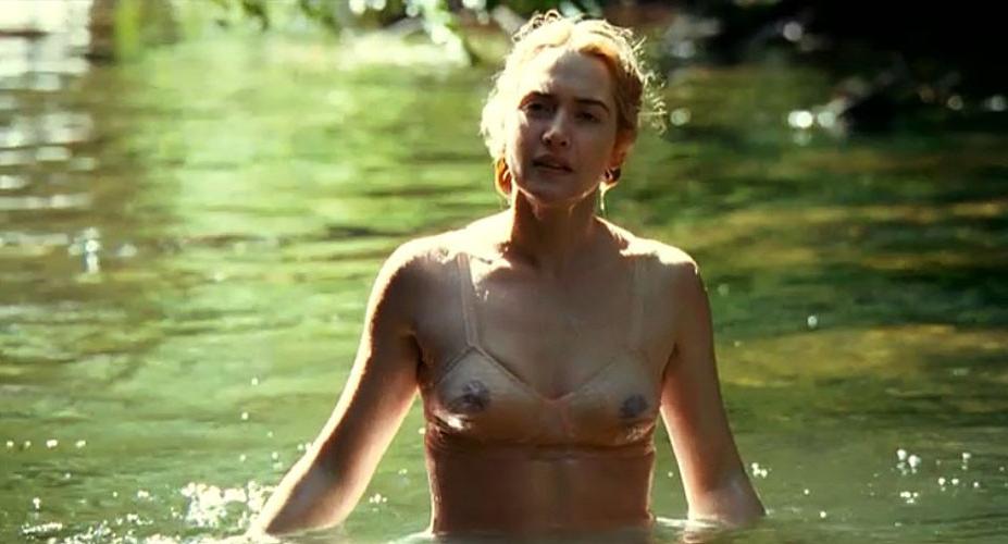 10P Kate Winslet showing her nice big tits in some nude movie caps