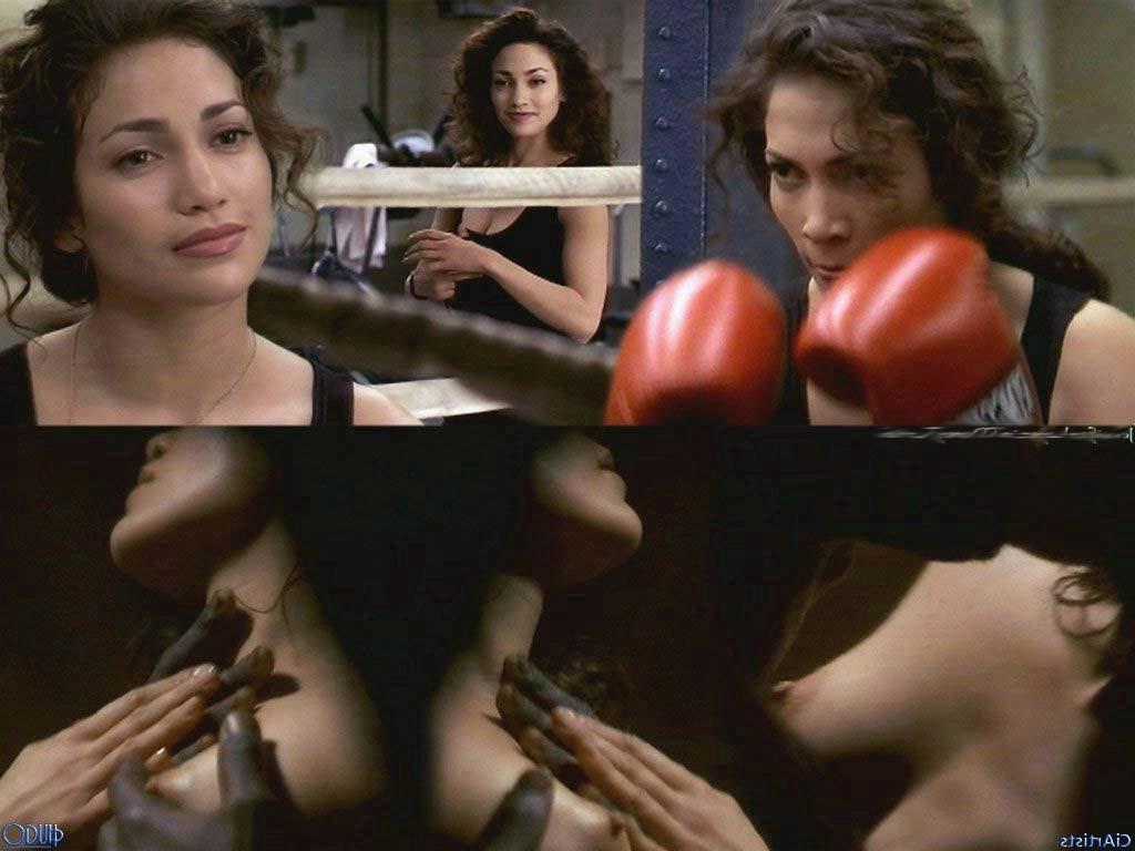 15P Jennifer Lopez hard nipples and interracial sex
