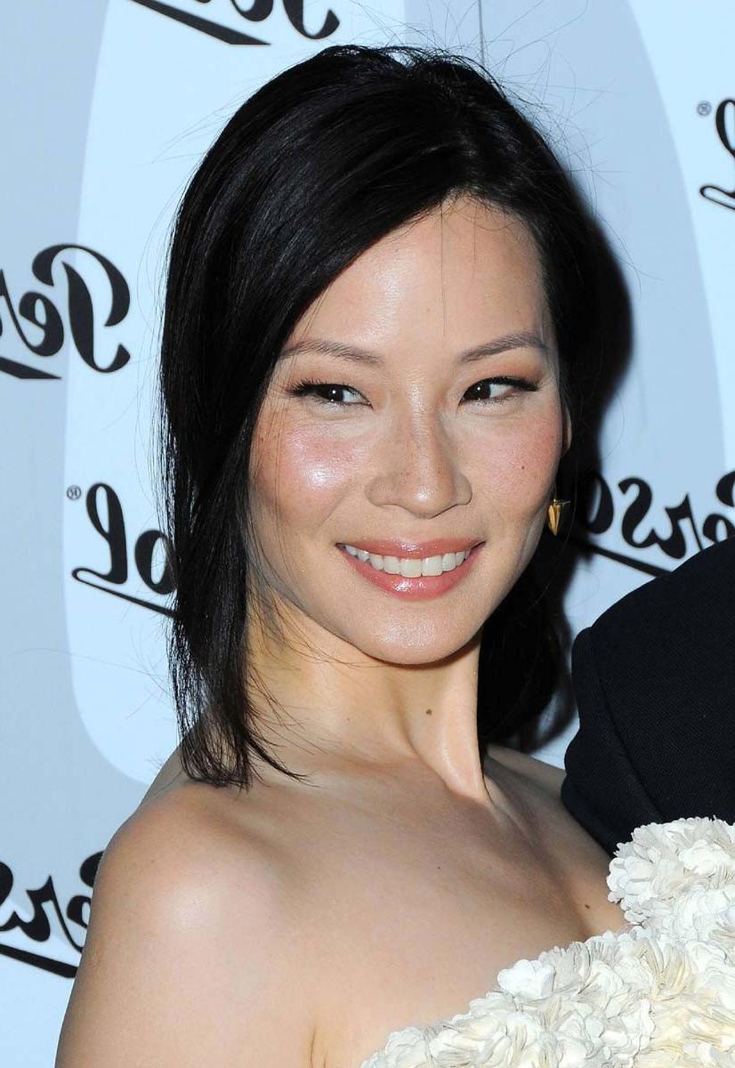 15P Lucy Liu showing her sweet nude perky tits