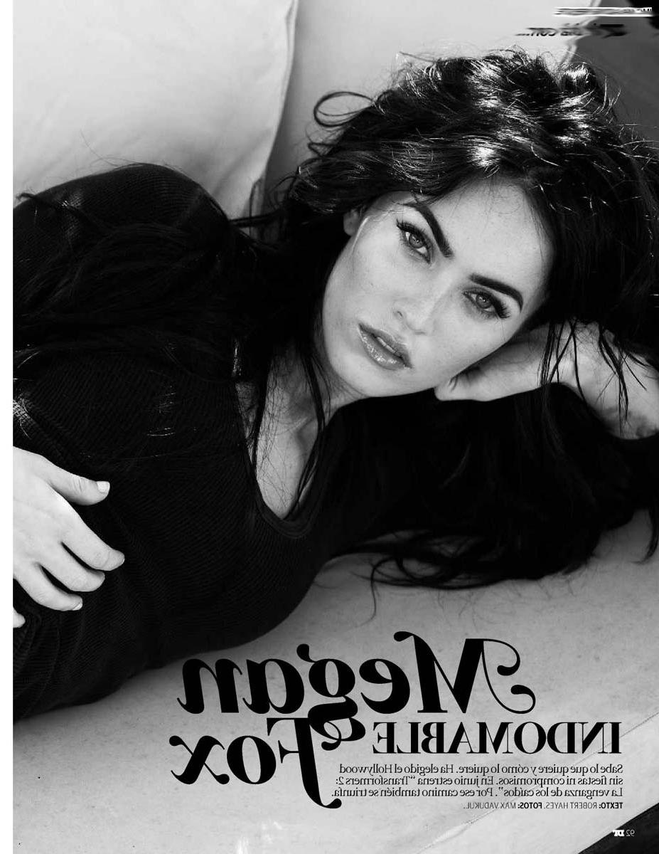 15P Megan Fox dressed like teacher and shows tattoo