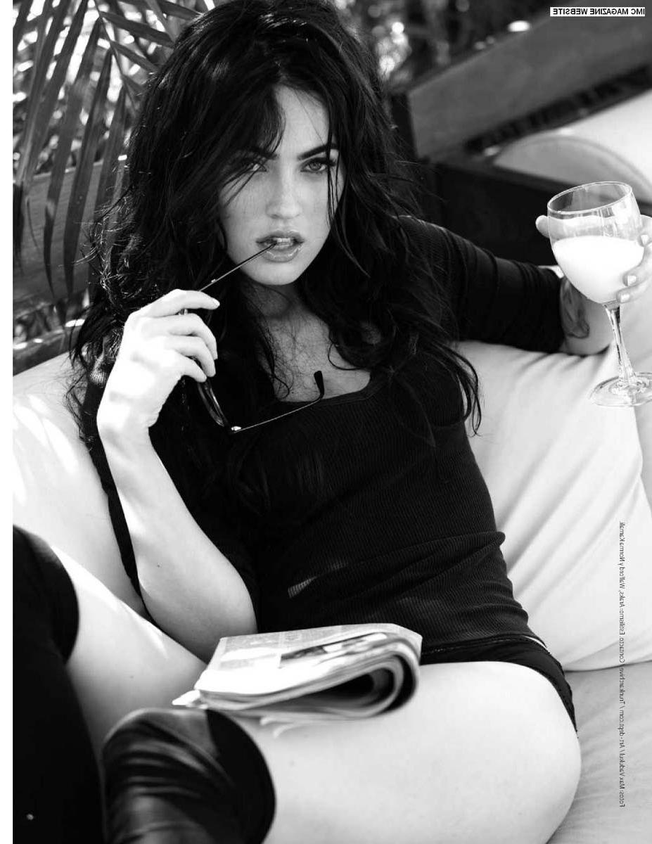 15P Megan Fox dressed like teacher and shows tattoo