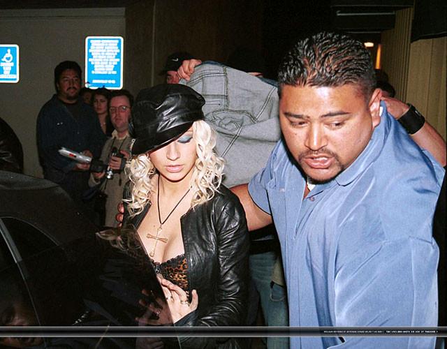 16P Christina Aguilera showing her nice big tits and posing very sexy