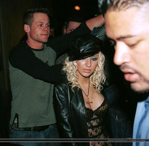 16P Christina Aguilera showing her nice big tits and posing very sexy