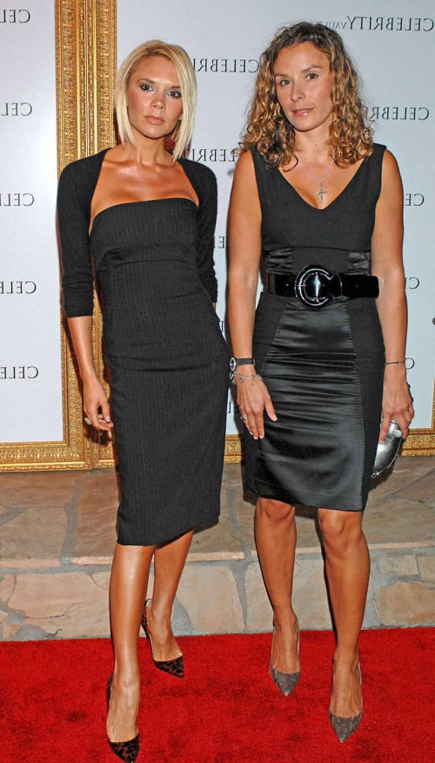 10P Victoria Beckham exposing her nice big tits in see thru dress paparazzi pictures