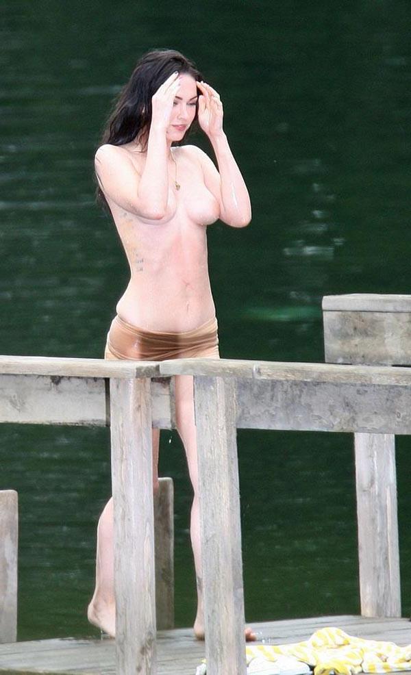 15P Megan Fox nice big boobs after swimming