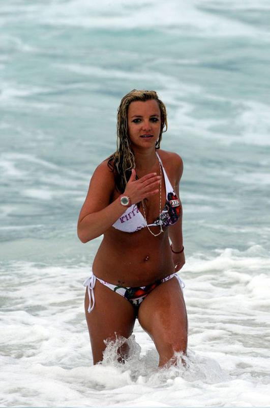 15P Britney Spears fetish lingerie and upskirt pussy