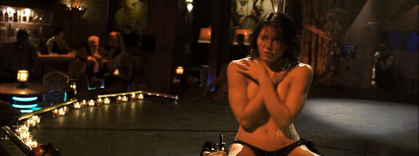16P Jessica Biel showing her nice big tits in latest nude movie caps and posing very
