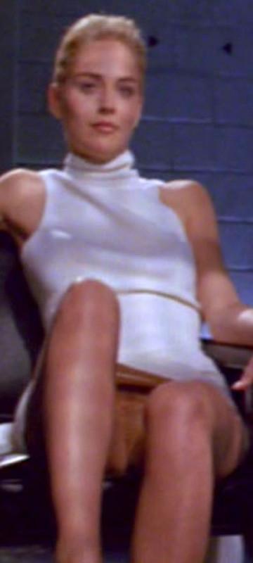 15P Celebrity Sharon Stone showing her totally naked sexy body