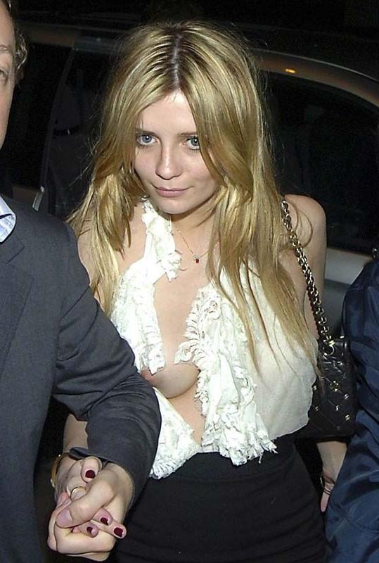 15P Celebrity Mischa Barton nice ass and see thru hard nipples