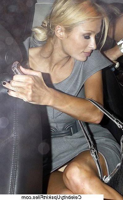 16P paris hilton showing panties in sneaky voyeur upskirt pictures
