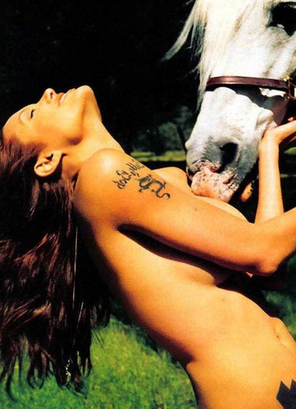 15P Celebrity Angelina Jolie totally exposed boobs and ass