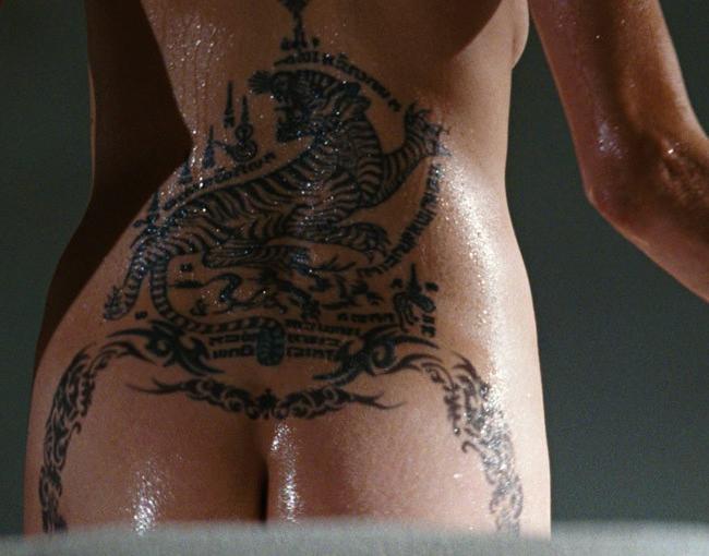 15P Celebrity Angelina Jolie totally exposed boobs and ass