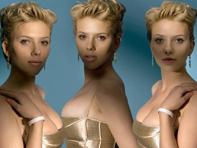 15P Celebrity Scarlett Johansson nice see thru hard nipples