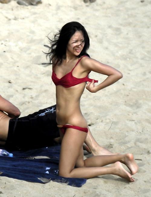 16P Zhang Ziyi showing her nice big tits and her ass