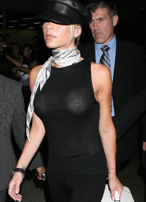 16P Celebrity nasty Victoria Beckham showing her amazing nude boobs
