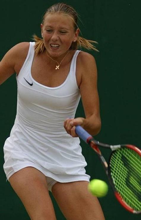 16P maria sharapova shows camelto and panties in many upskirts