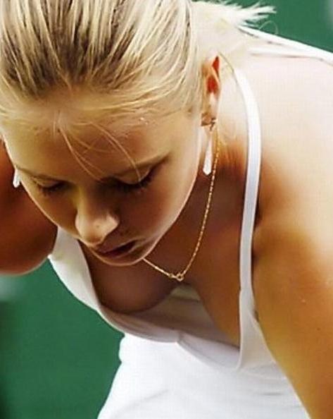 16P maria sharapova shows camelto and panties in many upskirts