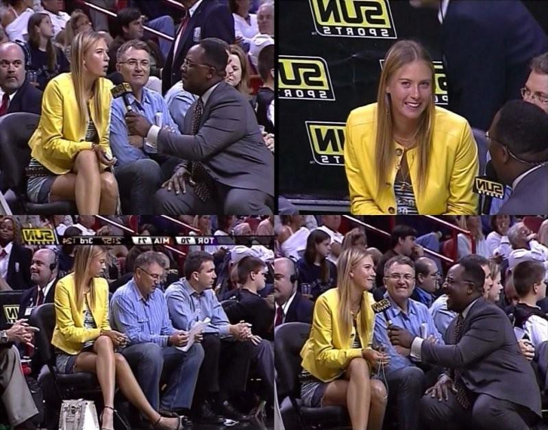 16P maria sharapova shows camelto and panties in many upskirts