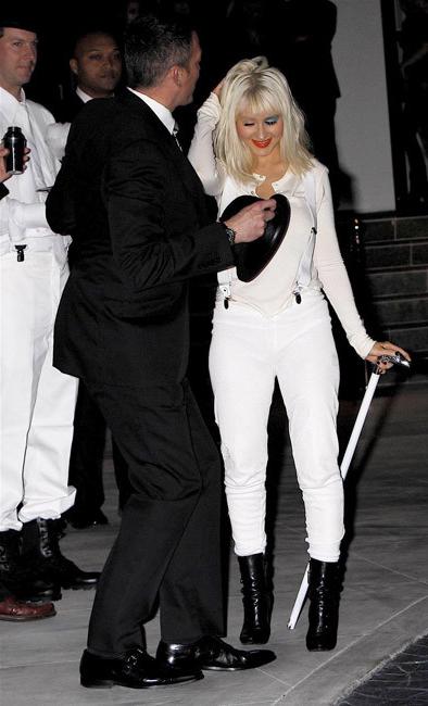 20P Celebrity Christina Aguilera exposed and showing great tits