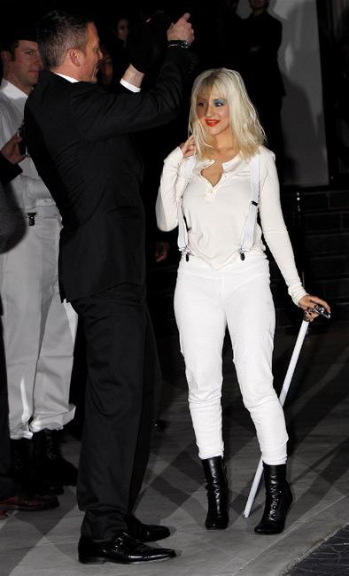 20P Celebrity Christina Aguilera exposed and showing great tits