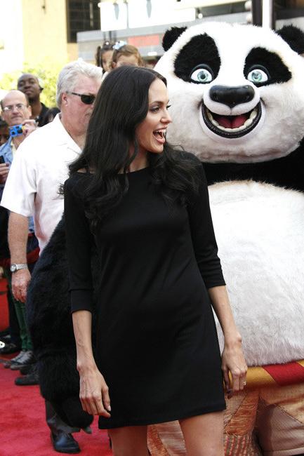 20P Black hair sexy celebrity Angelina Jolie nude in lesbian action
