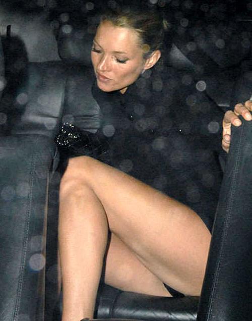 16P Kate Moss showing her nice small tits on beach
