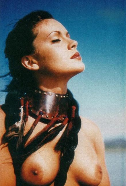 20P Amazing black hair celebrity Alyssa Milano exposed nude boobs