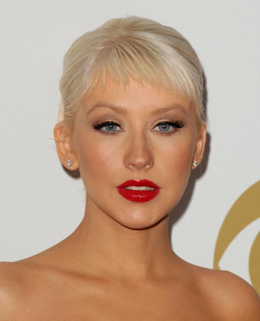 20P Celebrity blonde Christina Aguilera when she was complete nude