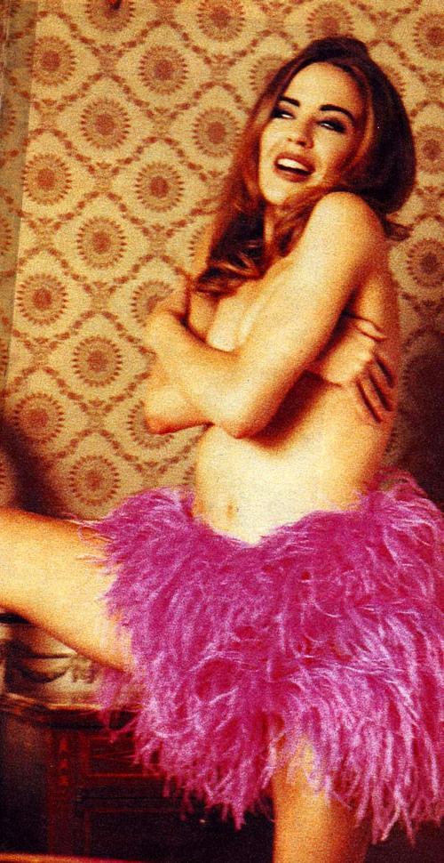 16P Kylie Minogue showing her nice small tits on beach