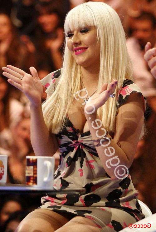16P Christina Aguilera showing her nice big tits