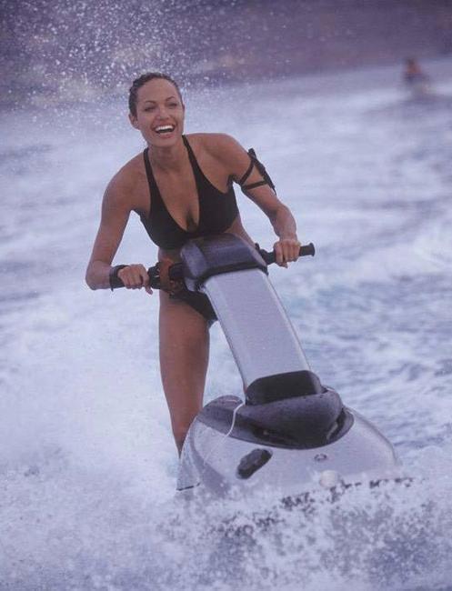 15P Celebrity actress Angelina Jolie exposed nude boobs