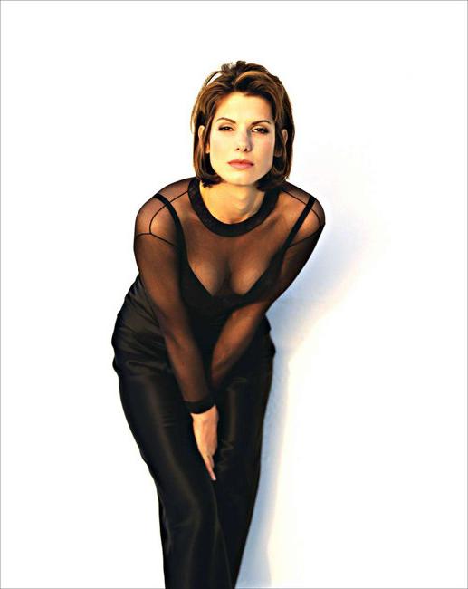 15P Celebrity Sandra Bullock looking so damn hot in sexy lingerie