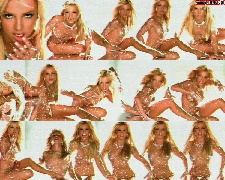 16P Hot celebrity Britney Spears showing off her sexy boobs