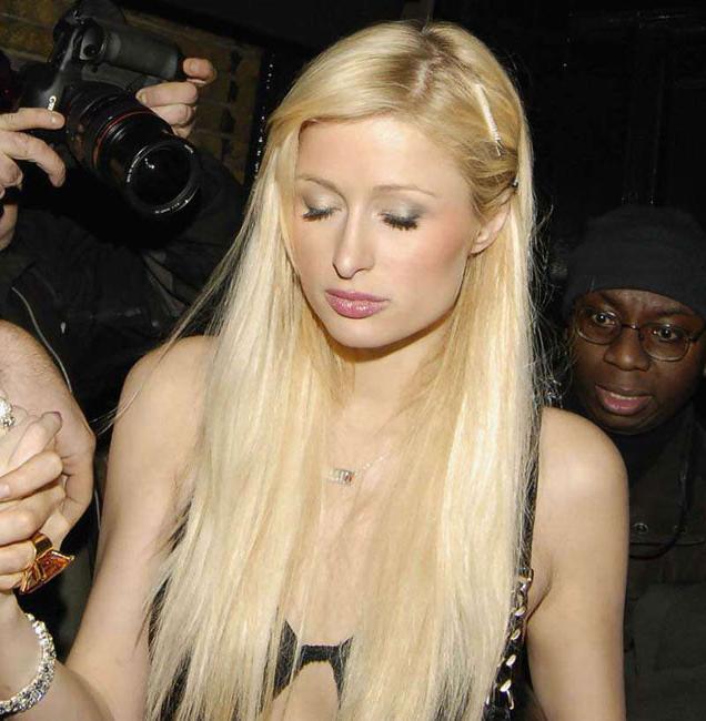 15P Celebrity Paris Hilton lookin hot and sexy in slutty stuff