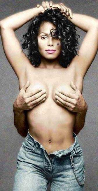 13P Celebrity Janet Jackson completely nude and hot tits in public