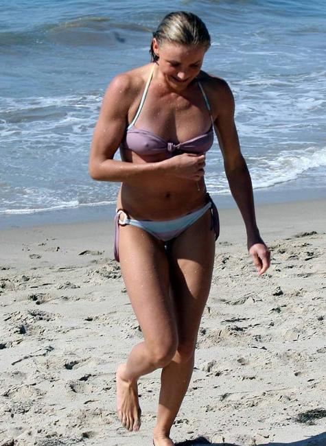 16P Cameron Diaz hard nipples and sexy ass in bikini
