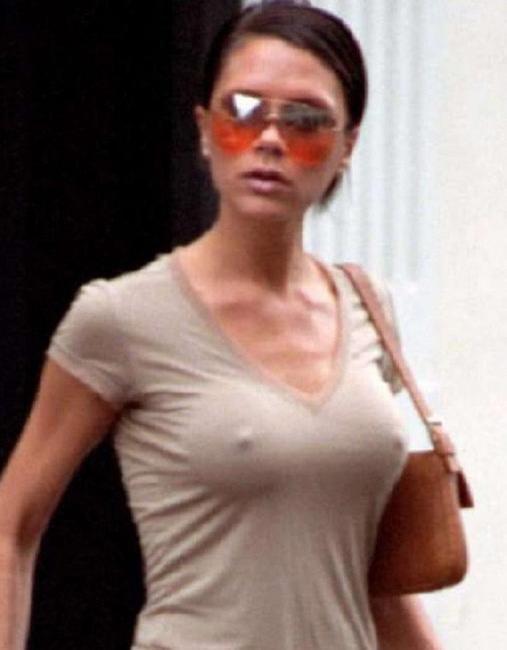 15P Victoria Beckham lovely ass and hard nipples