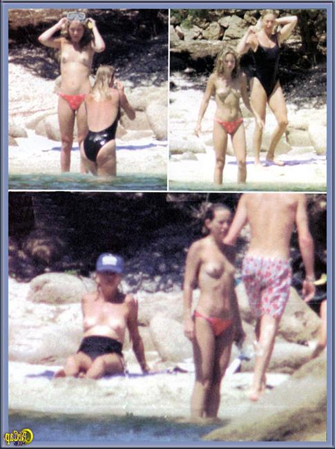 16P Celebrity Hudson Kate shows nude perky tits