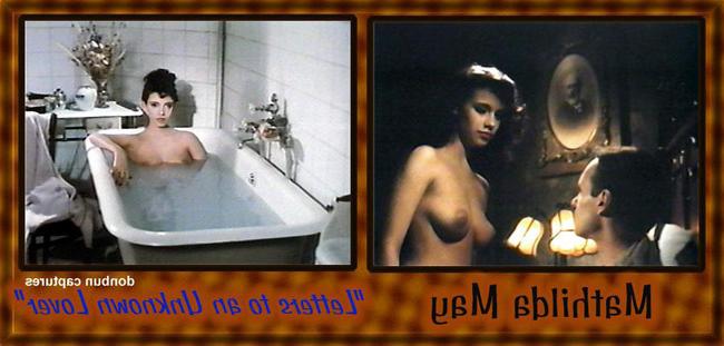 15P Celebrity babe Mathilda May totally nude