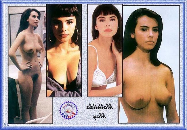 15P Celebrity babe Mathilda May totally nude