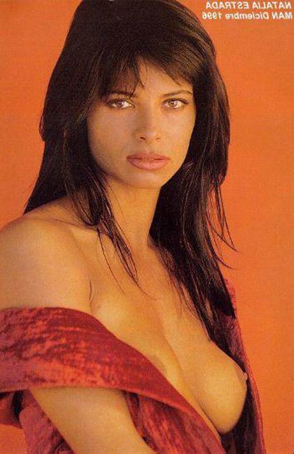 15P Celebrity Natalia Estrada showing big hard nipples