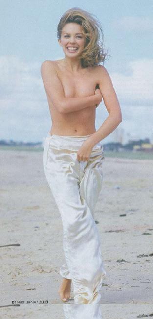 16P Celebrity singer Kylie Minogue showing nude perky tits