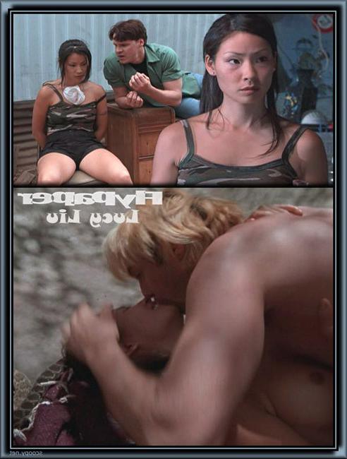 15P Asian celeb Lucy Liu nude tits and hot fetish ass