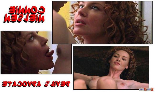 15P Celeb with great body Connie Nielsen showing everything nude