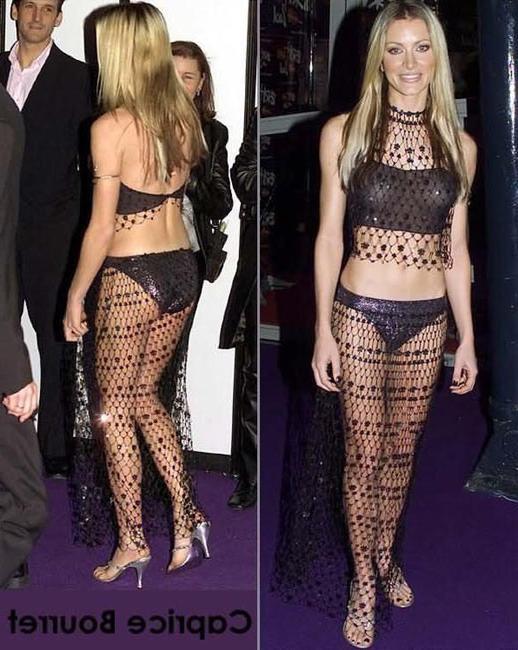 15P Hot celebrity star Caprice Bourret shows lovely nude ass