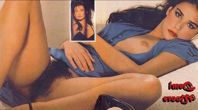 16P Exotic celebrity superstar Demi Moore totally nude