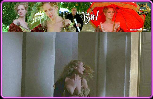 15P Lovely actress Uma Thurman showing hot nude ass and nude tits